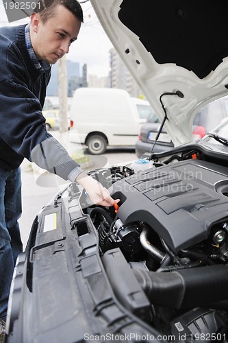 Image of man car repair