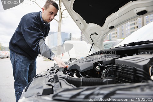 Image of man car repair