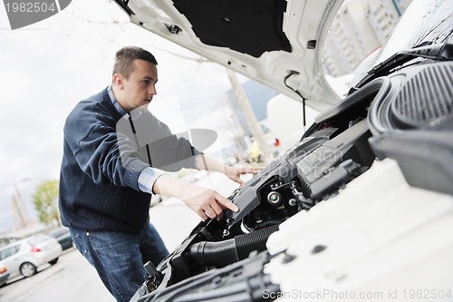 Image of man car repair