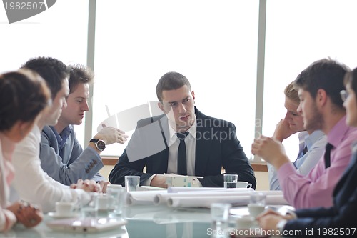 Image of architect business team on meeting