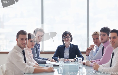 Image of group of business people at meeting