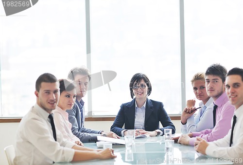 Image of group of business people at meeting