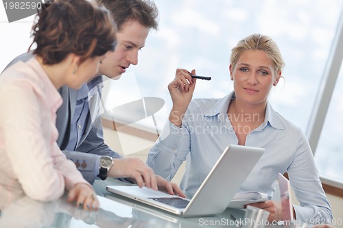 Image of group of business people at meeting