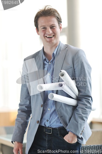 Image of young architect business man portrait