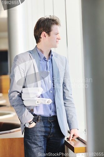 Image of young architect business man portrait