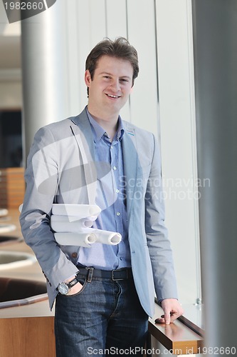 Image of young architect business man portrait