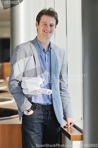 Image of young architect business man portrait