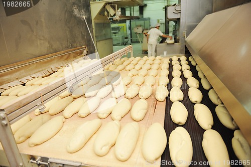 Image of bread factory production