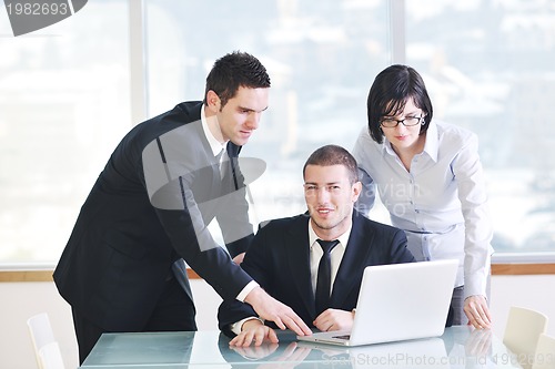 Image of group of business people at meeting