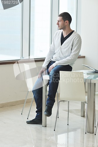 Image of casual young man portrait