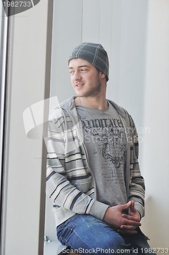 Image of casual young man portrait