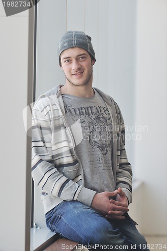 Image of casual young man portrait