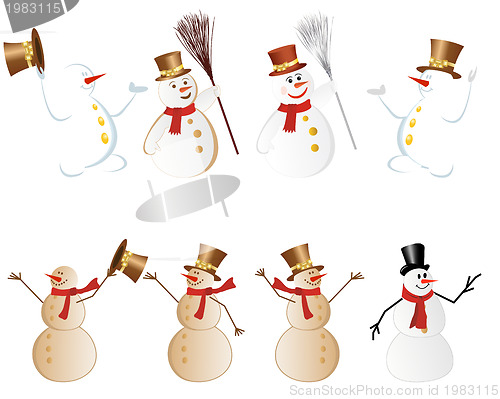 Image of snowman set