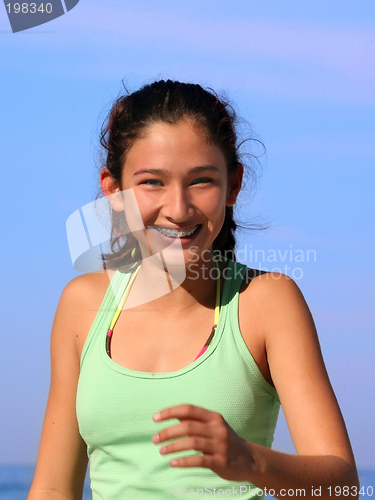 Image of Happy girl with braces