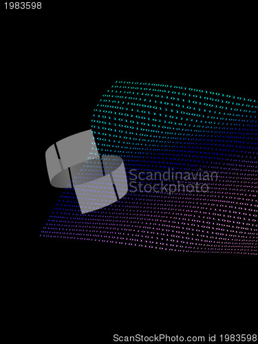 Image of black binary  numbers