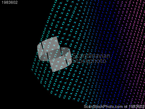 Image of black binary  numbers