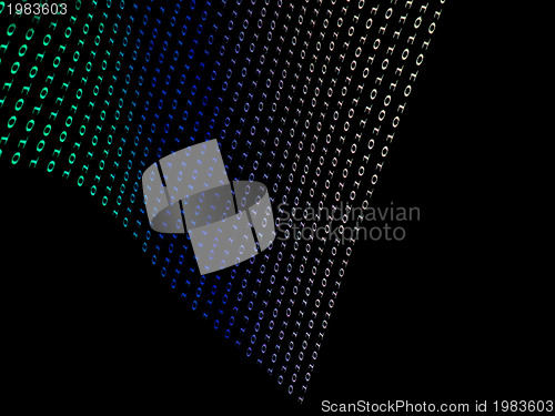 Image of black binary  numbers