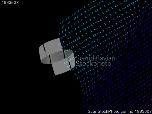 Image of black binary  numbers