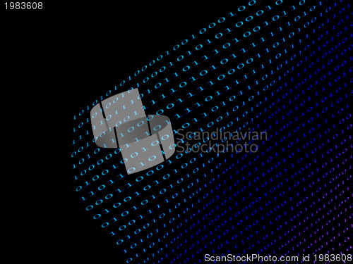 Image of black binary  numbers