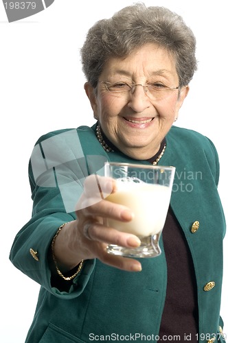 Image of woman with milk