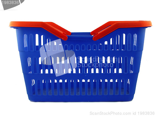 Image of blue shopping basket