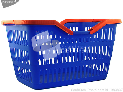 Image of blue shopping basket