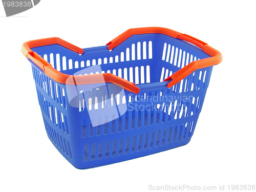 Image of blue shopping basket