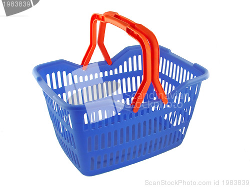 Image of blue shopping basket