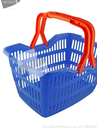 Image of blue shopping basket