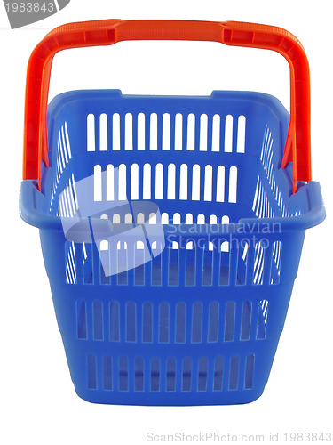 Image of blue shopping basket