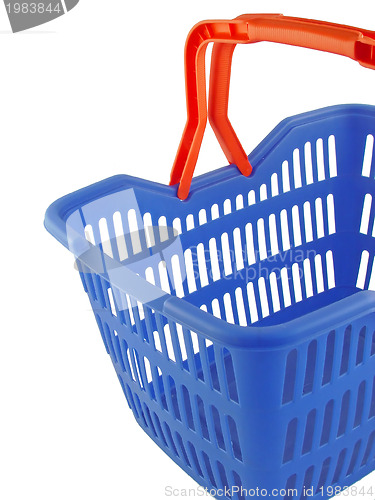 Image of blue shopping basket