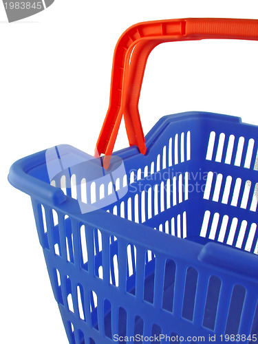 Image of blue shopping basket