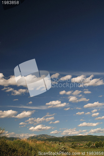 Image of sunny day and dramatic sky...