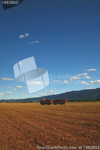 Image of truck on field