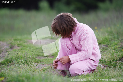 Image of little girl crying 