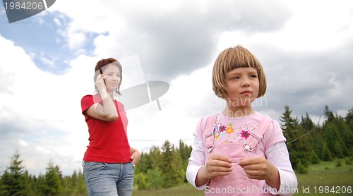 Image of girl with mobile phone