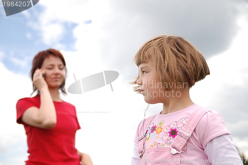 Image of girl with mobile phone