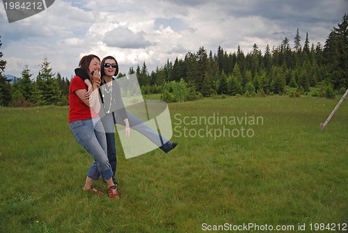 Image of girl with mobile phone