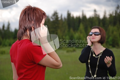 Image of girl with mobile phone