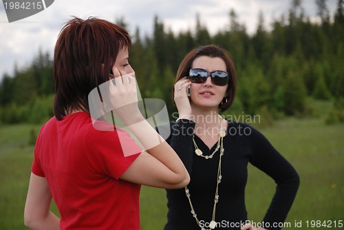 Image of girl with mobile phone