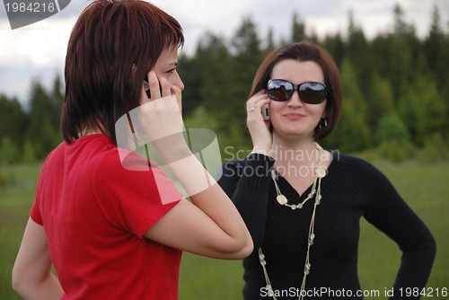 Image of girl with mobile phone