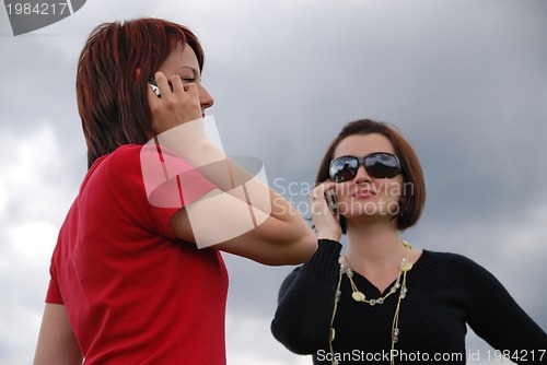 Image of girl with mobile phone