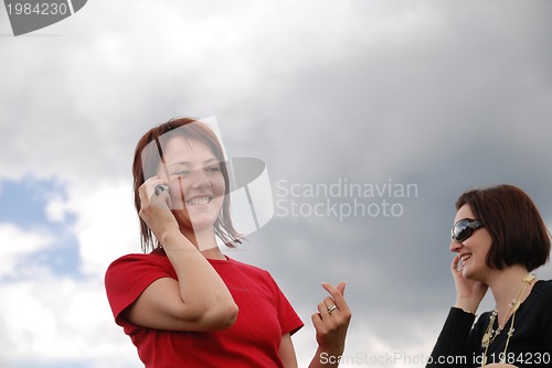 Image of girl with mobile phone