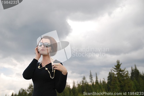 Image of girl with mobile phone