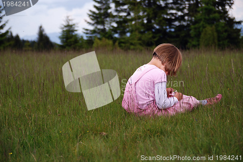 Image of little girl crying 