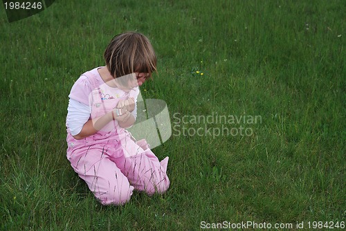 Image of little girl crying 