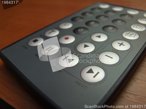 Image of thin remote closeup