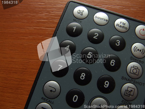 Image of thin remote closeup