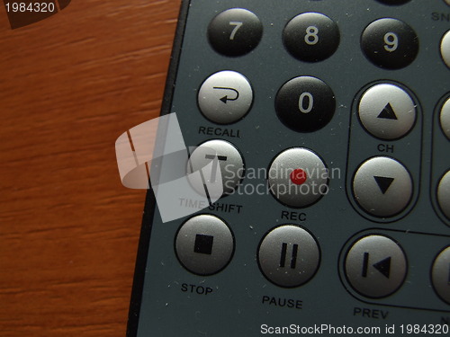 Image of thin remote closeup