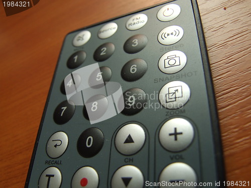 Image of thin remote closeup